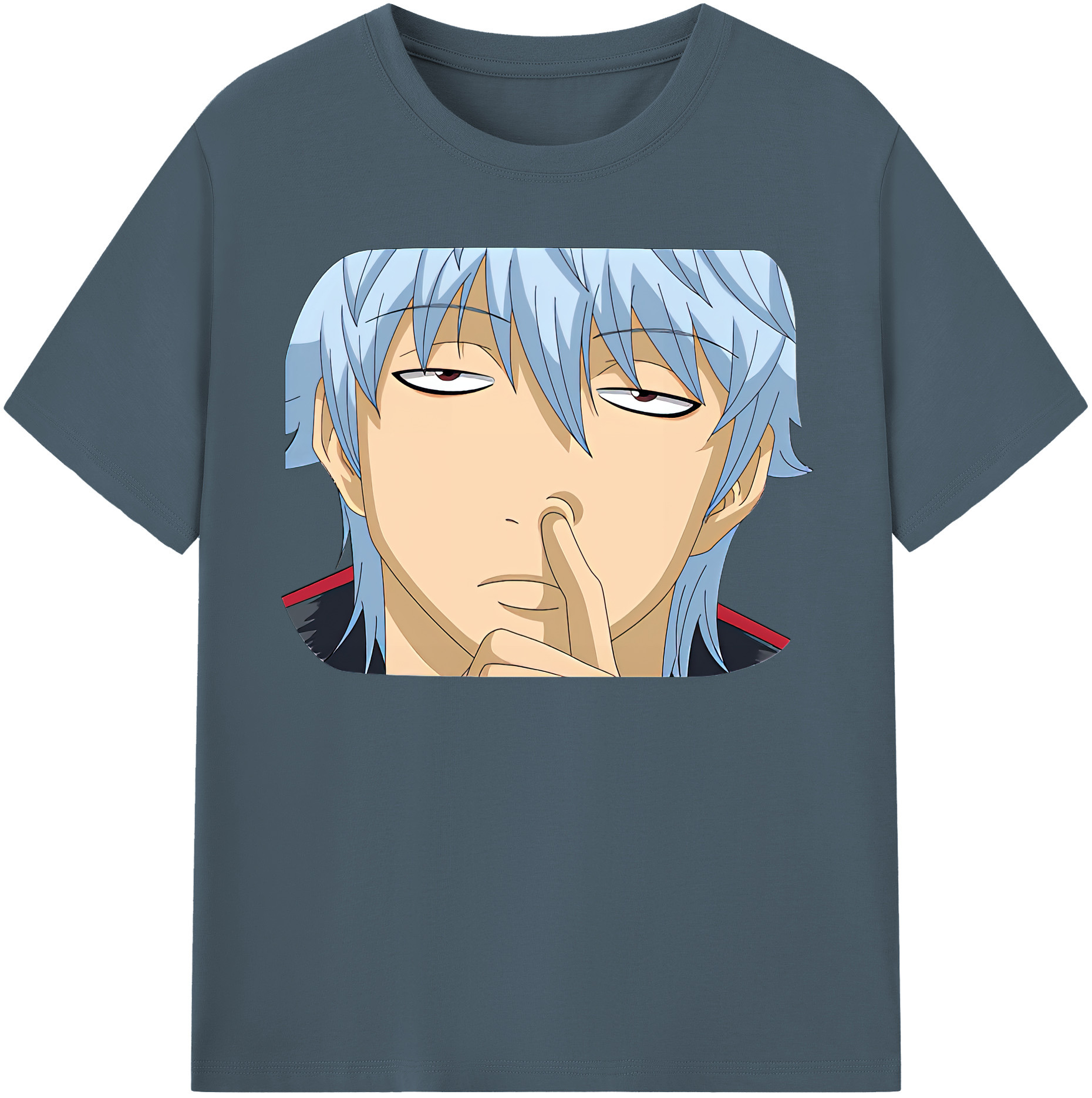 （画像用） ぎんたま 坂田銀時（さかたぎんとき） 神楽 志村新八（しむら しんぱち） GINTAMA Sakata Gintoki Kagura Shimura Shinpachi 綿100％半袖Tシャツ（フロントプリント）